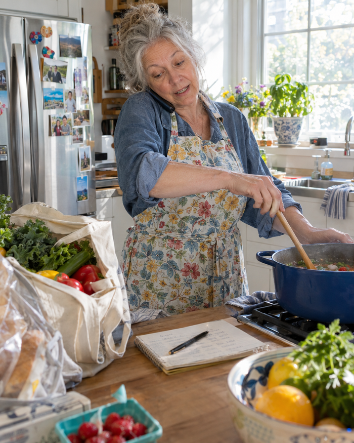 Busy afternoon in the kitchen